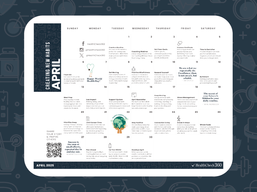 [Free Download] April 2025 Well-Being Calendar